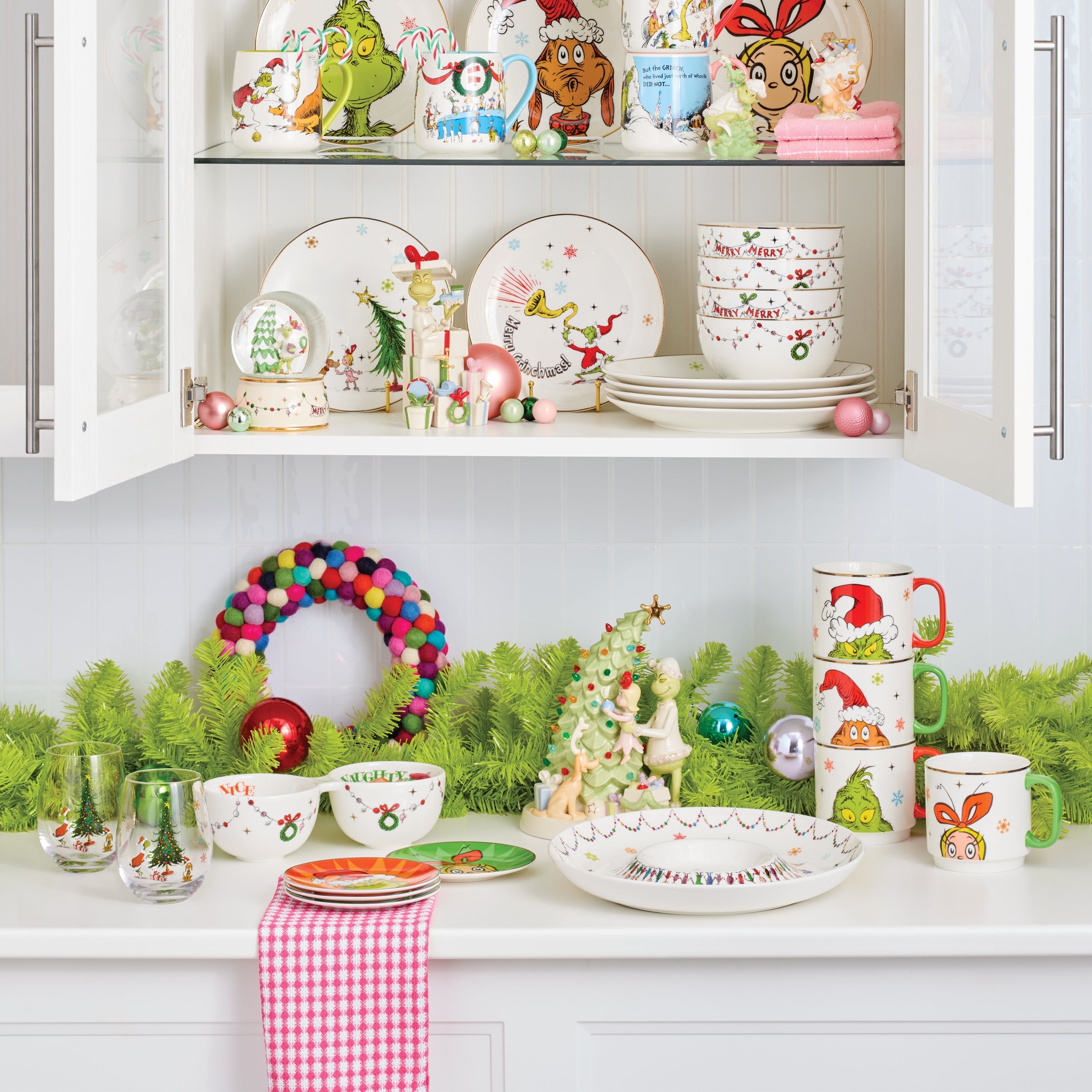 Merry Grinchmas Tidbit Plates - Set of 4