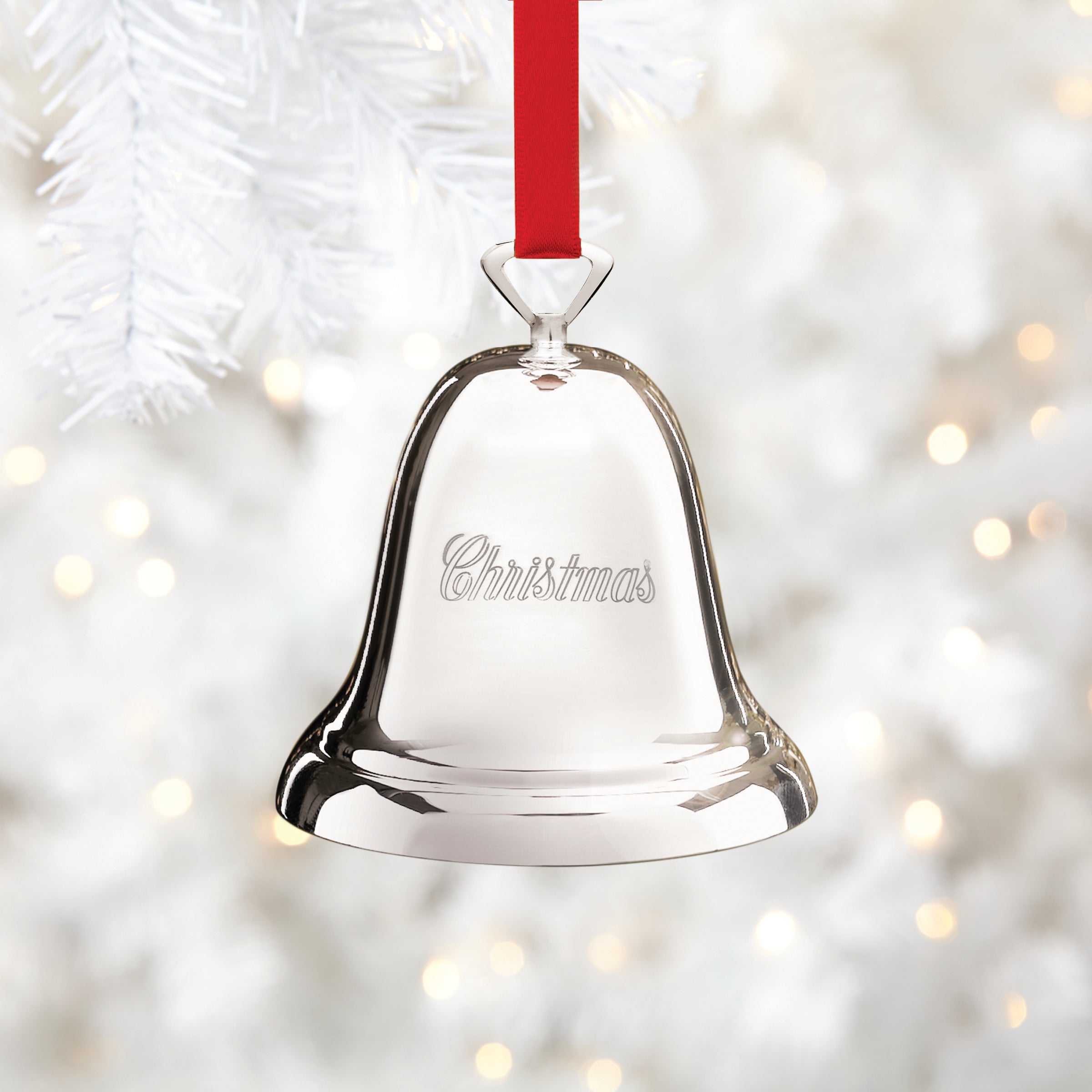 Ringing In The Season Silverplate Bell Ornament
