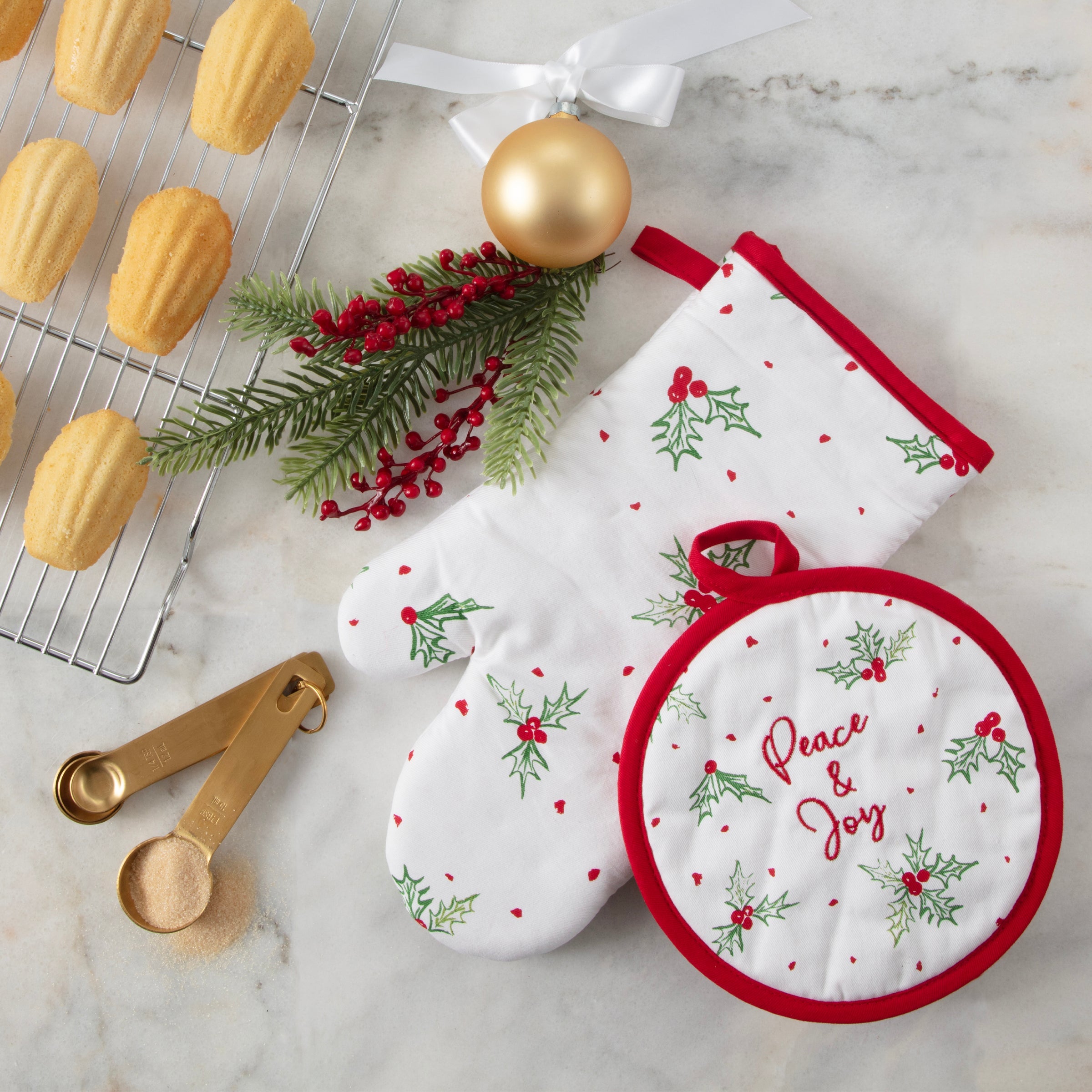 Bayberry 2-Piece Oven Mitt & Pot Holder Set