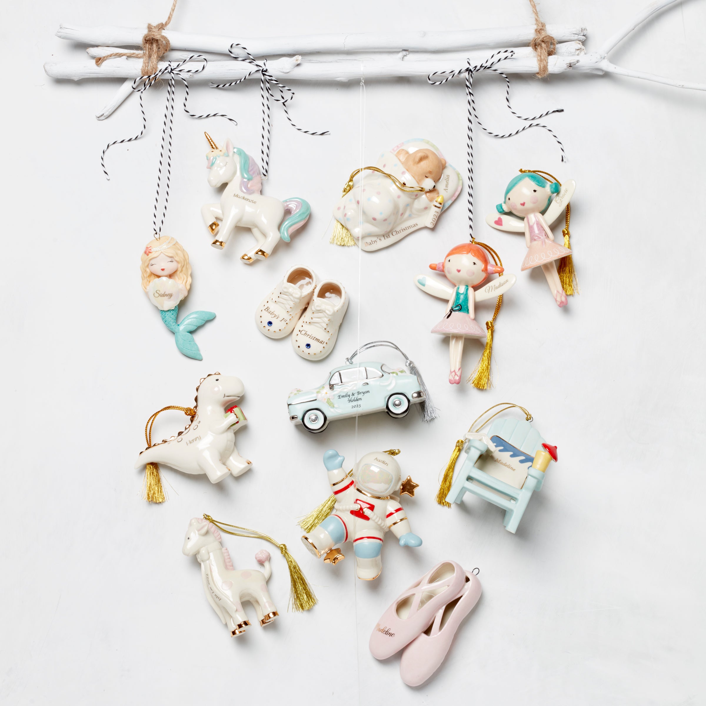 Personalized Baby's Teddy Bear Ornament