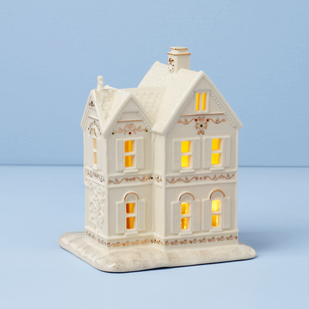 Mistletoe Park Lit Victorian House