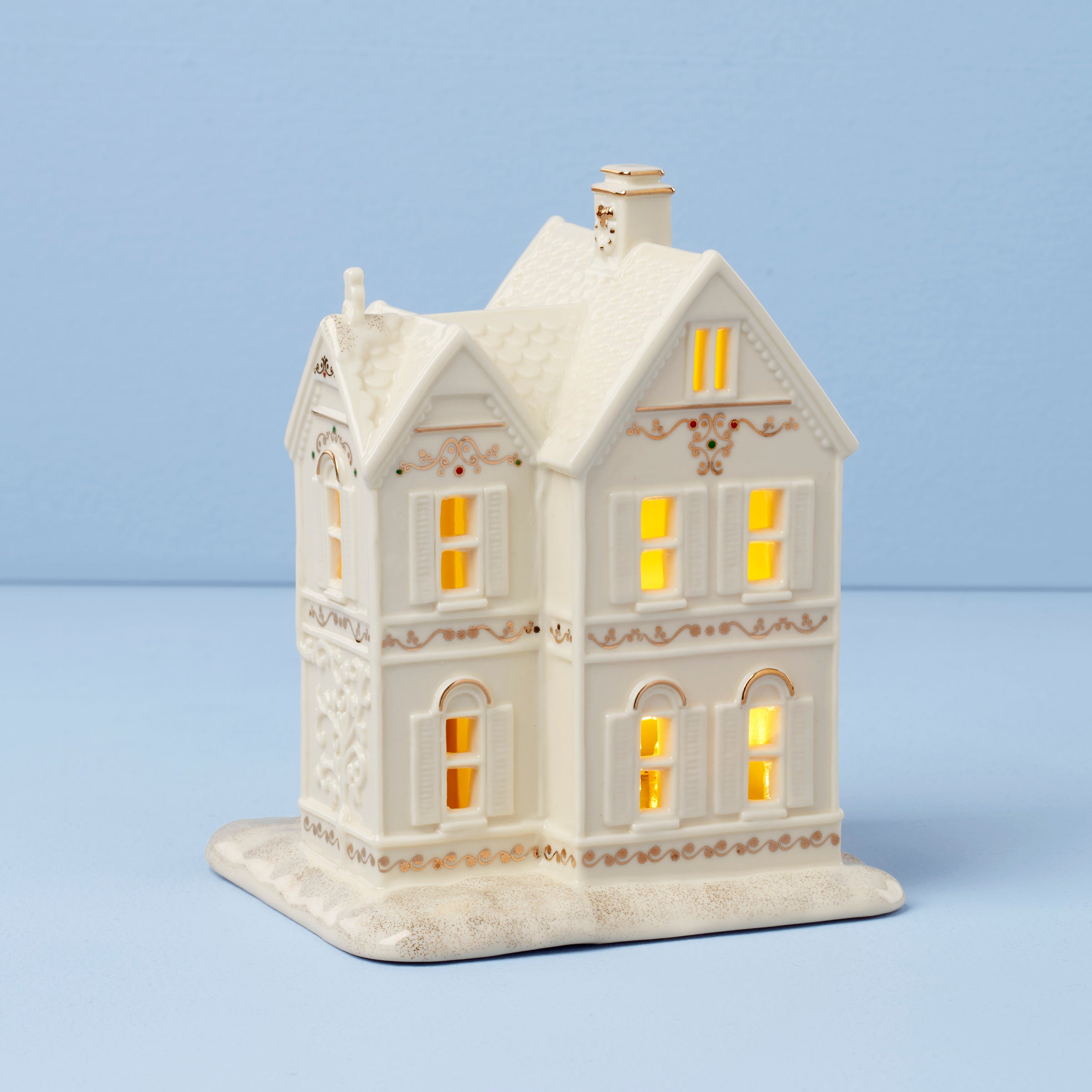 Mistletoe Park Lit Victorian House