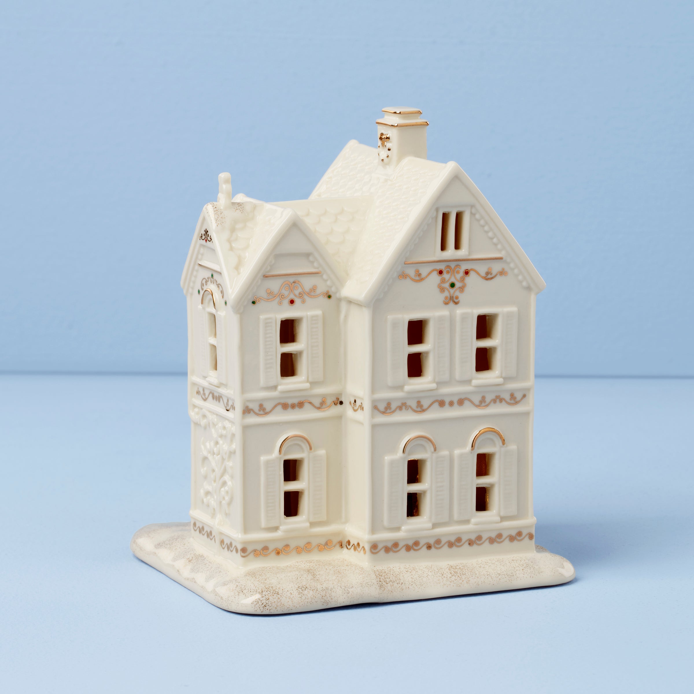 Mistletoe Park Lit Victorian House
