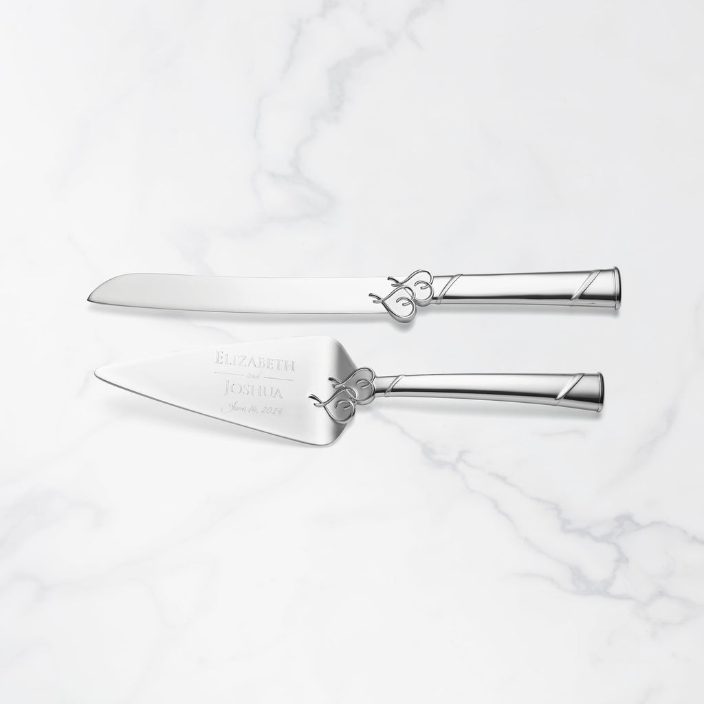 Personalized True Love 2-Piece Cake Knife & Server Set