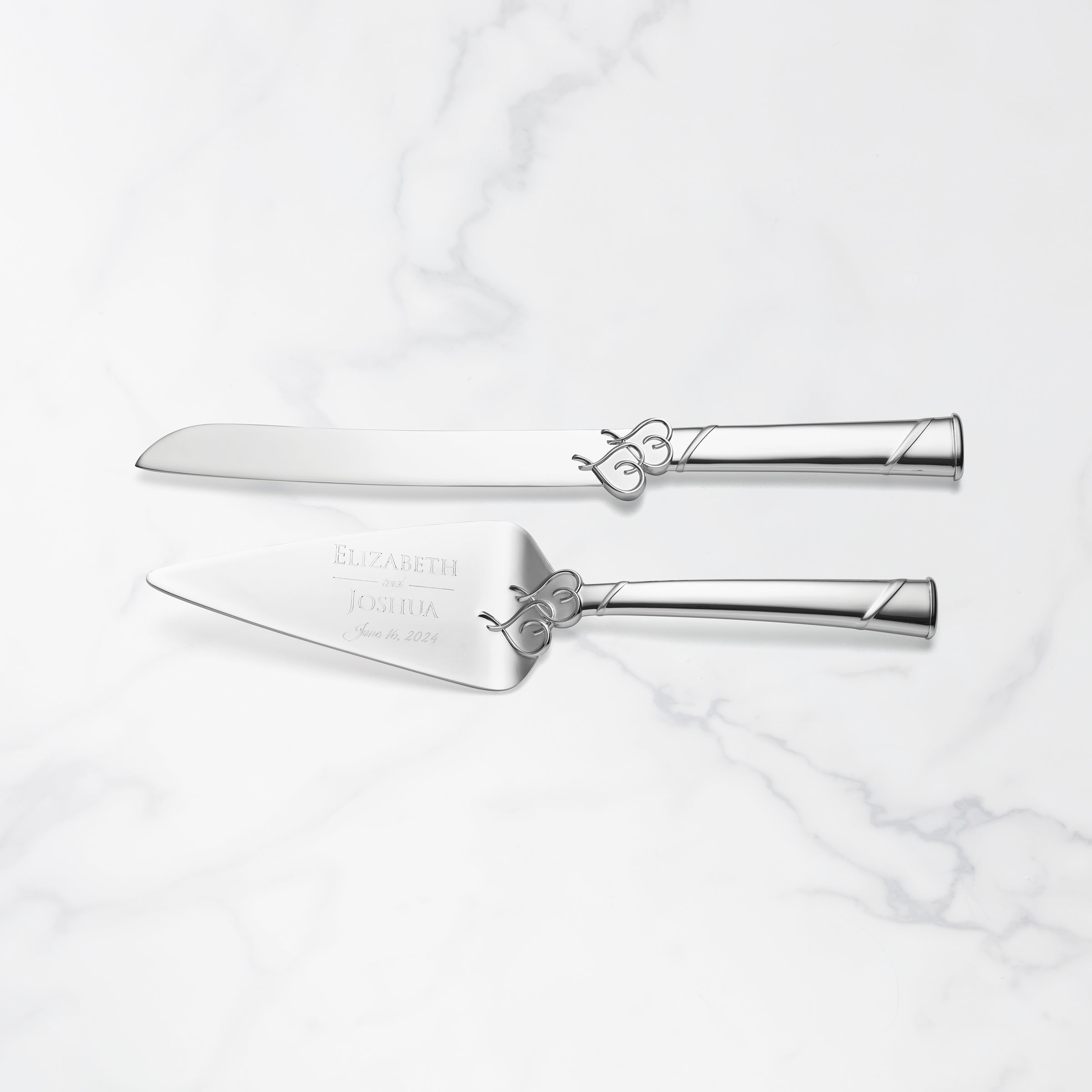 Personalized True Love 2-Piece Cake Knife & Server Set