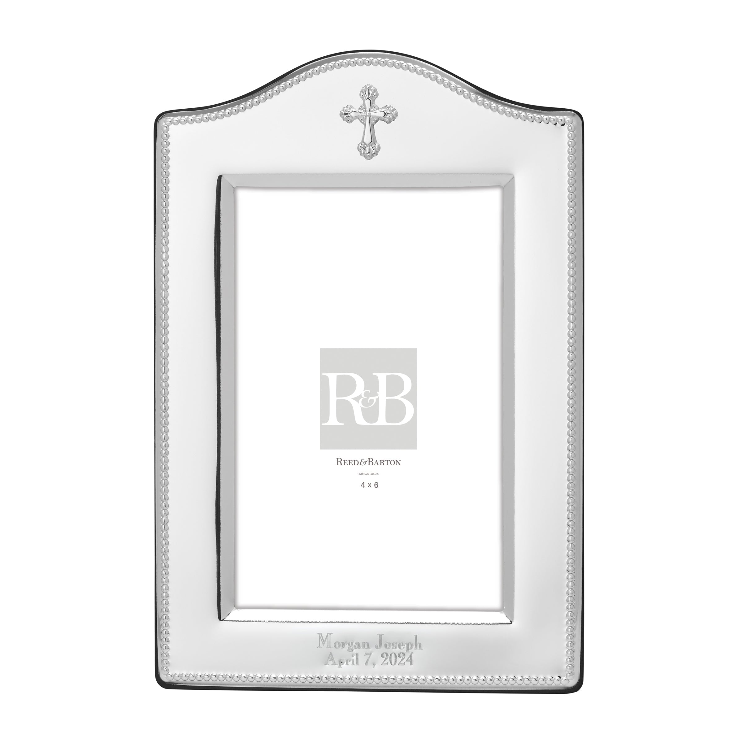 "Personalized Abbey Cross 4"" x 6"" Frame"