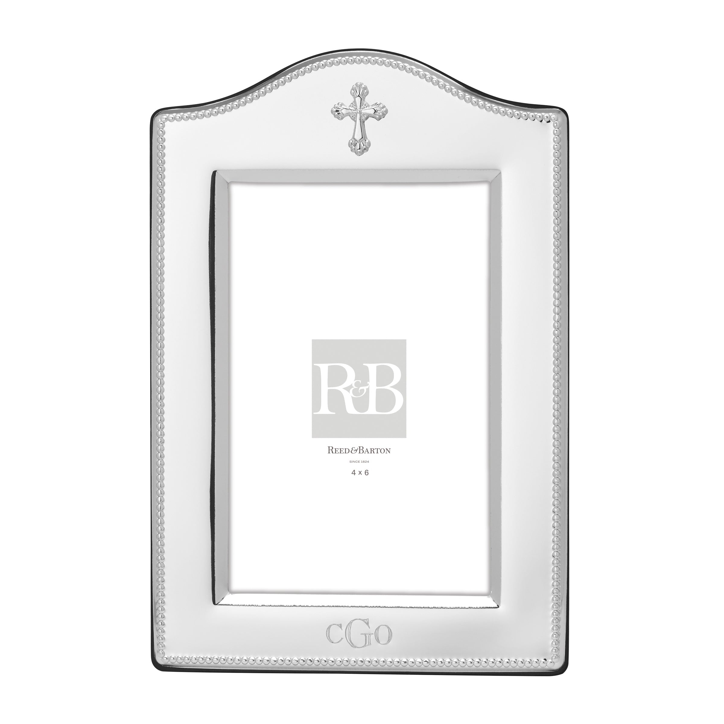 "Personalized Abbey Cross 4"" x 6"" Frame"
