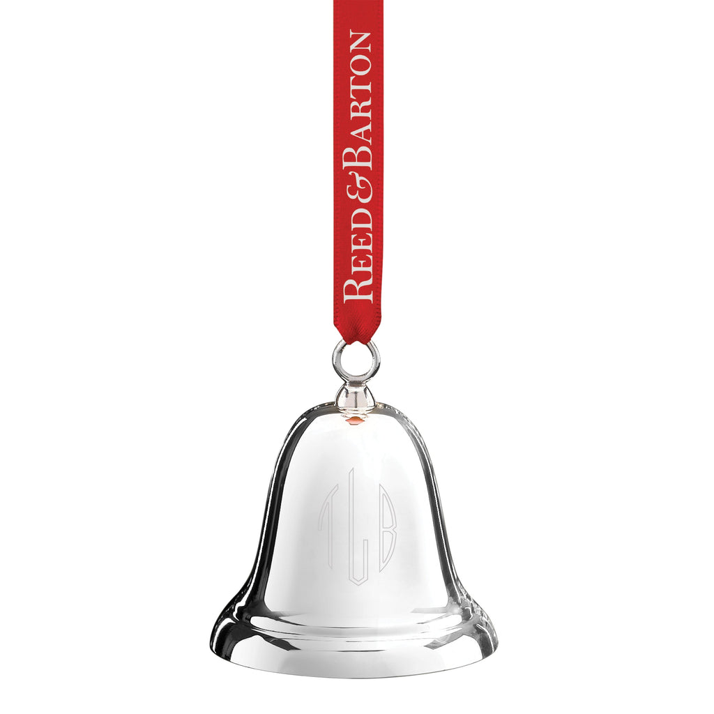 Personalized Legacy Sterling Silver Bell Ornament