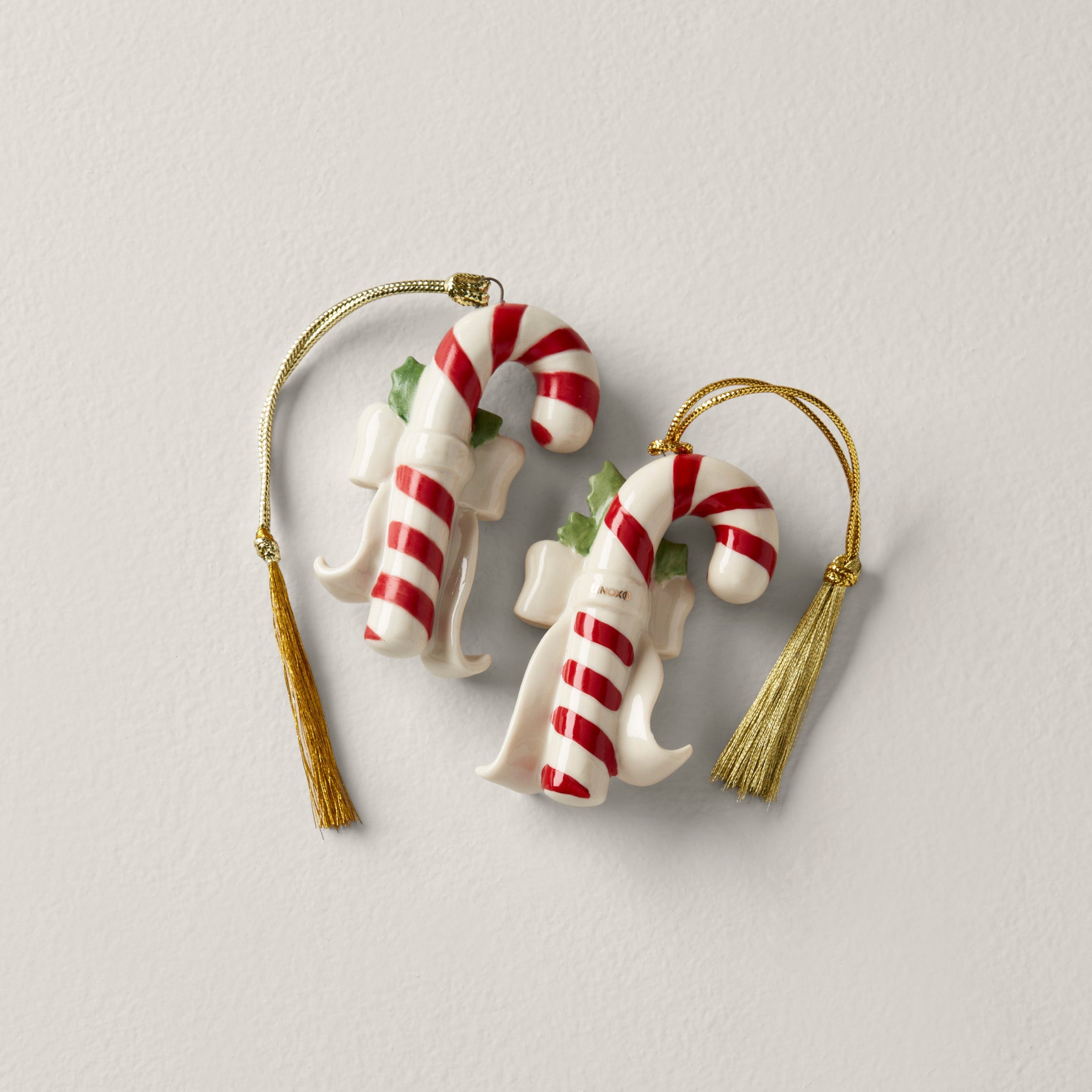Personalized Candycane 2-Piece Ornament Set