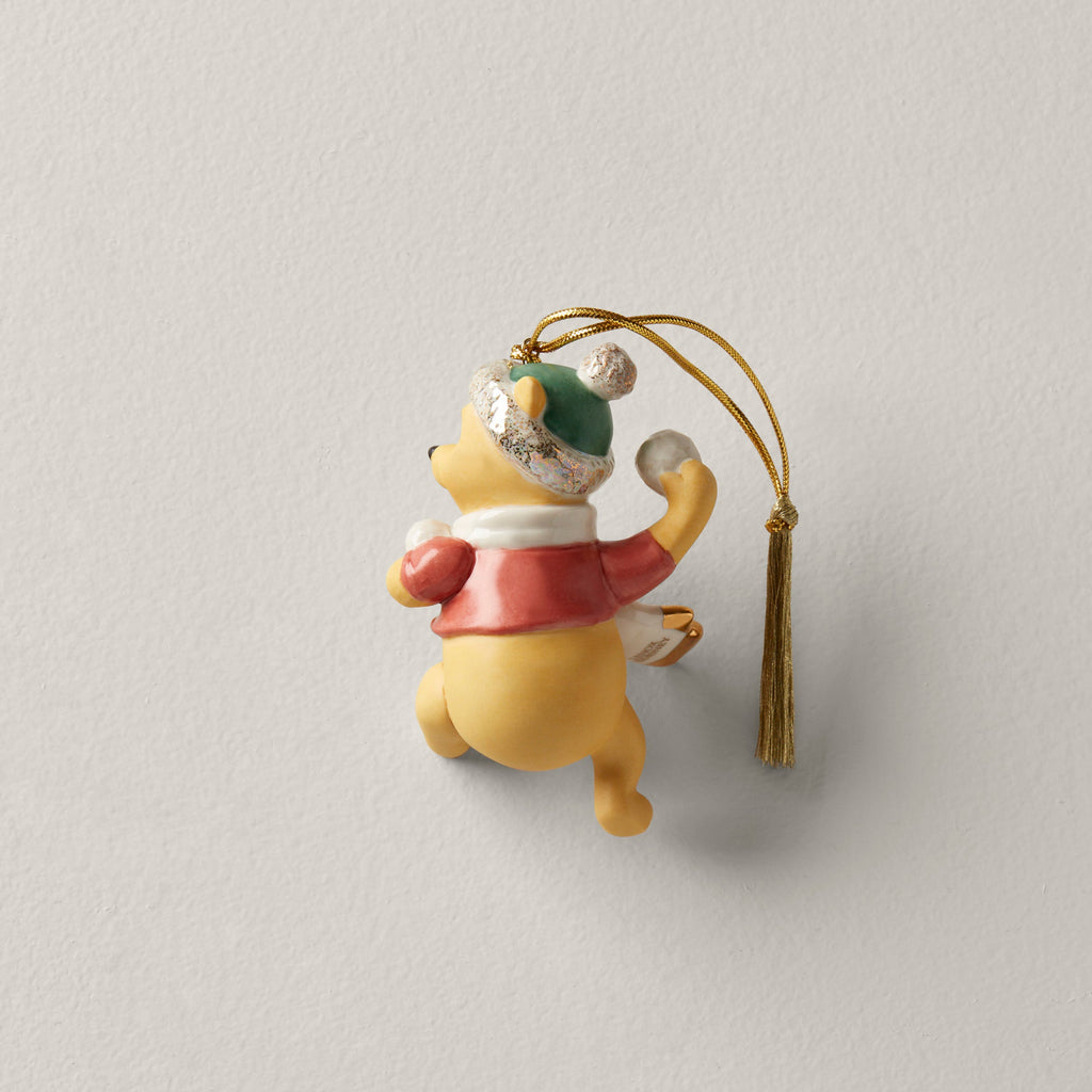 Personalized Pooh's Winter Fun Ornament