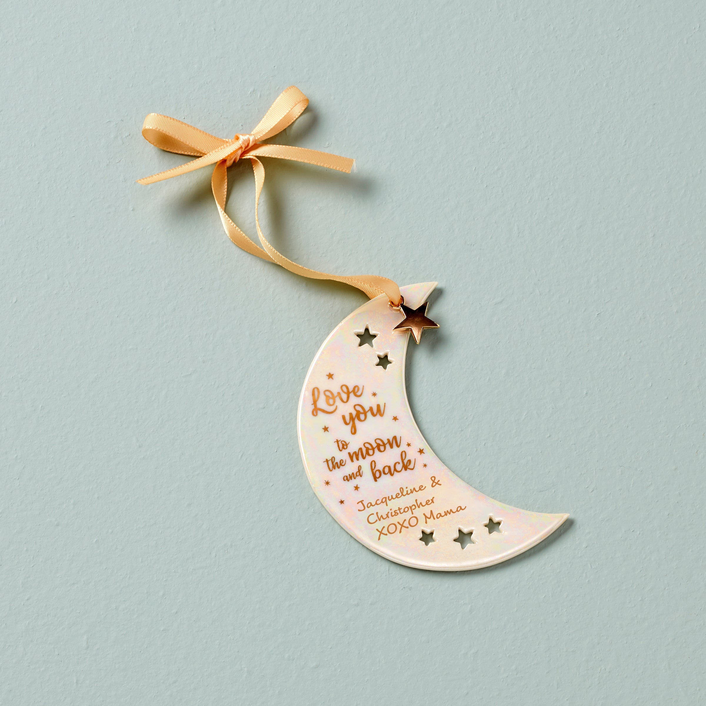 Personalized Love You to the Moon Ornament