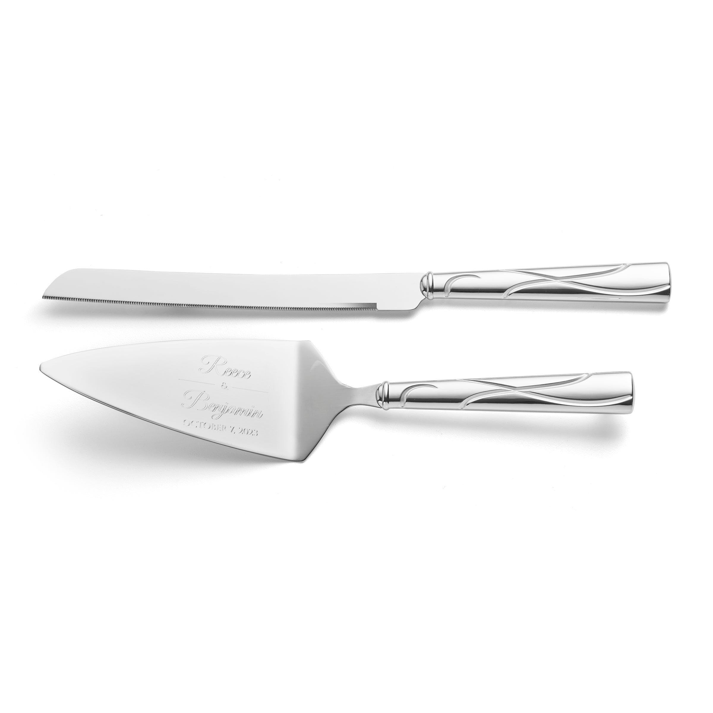 Personalized Adorn 2-Piece Cake Knife & Server Set