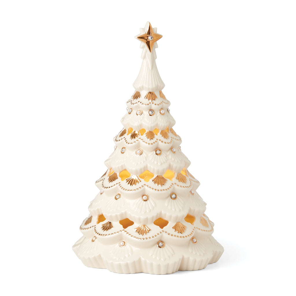 Florentine & Pearl Lit Tree Figurine