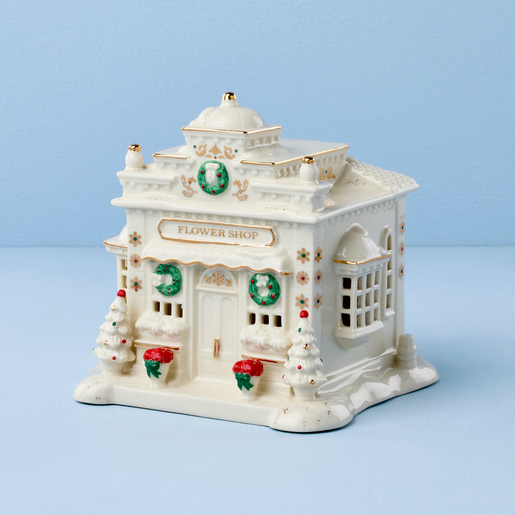 Mistletoe Park Lit Flower Shop Figurine