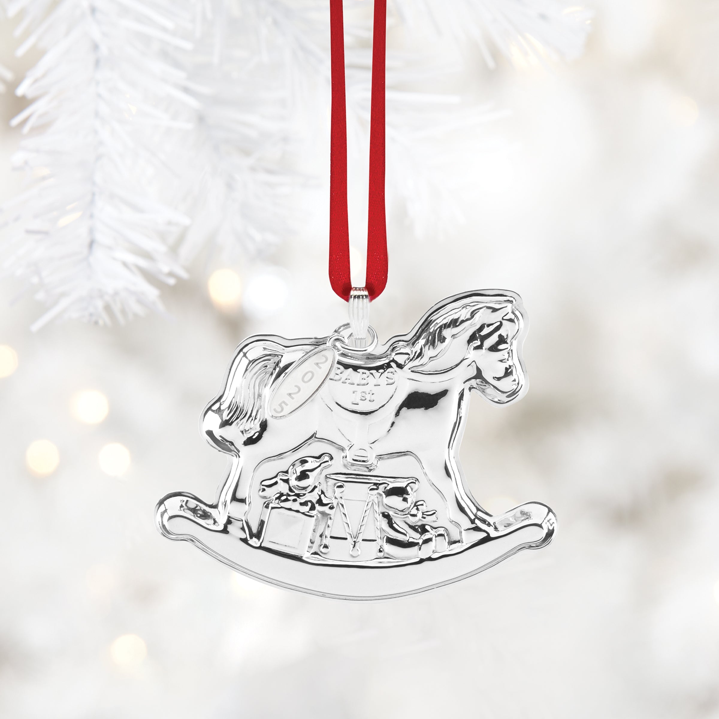 2025 Baby's 1st Rocking Horse Sterling Ornament