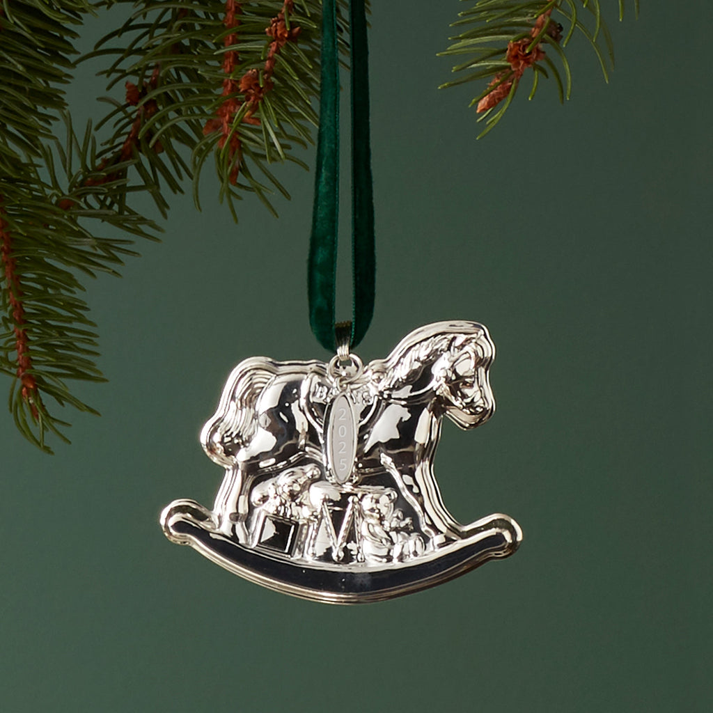 2025 Baby's 1st Rocking Horse Sterling Ornament