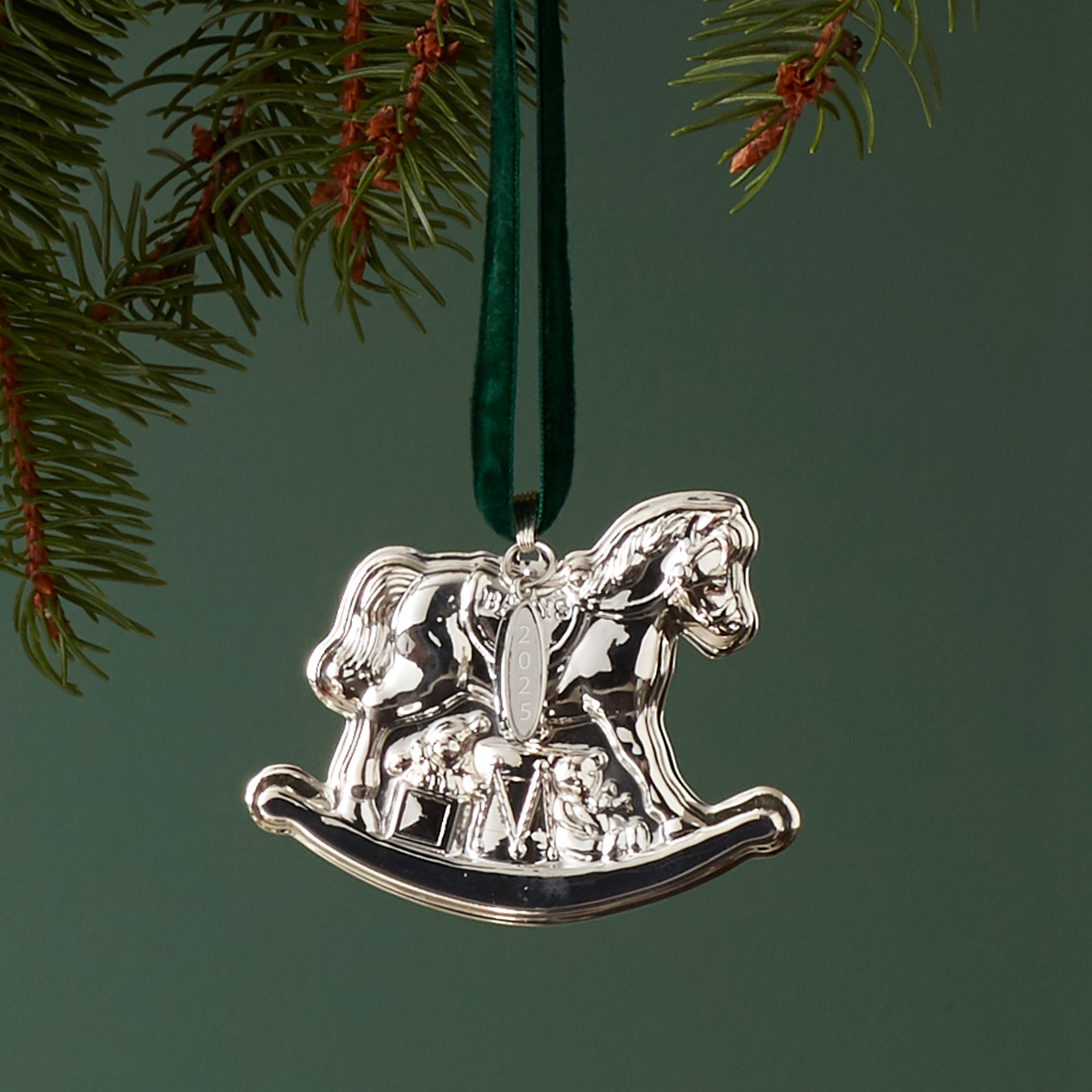 2025 Baby's 1st Rocking Horse Sterling Ornament