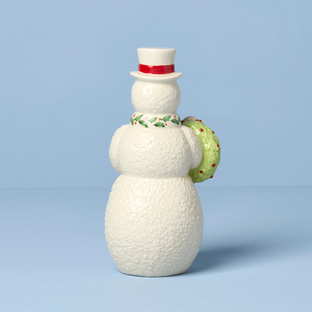 2025 Snowman With Wreath Figurine