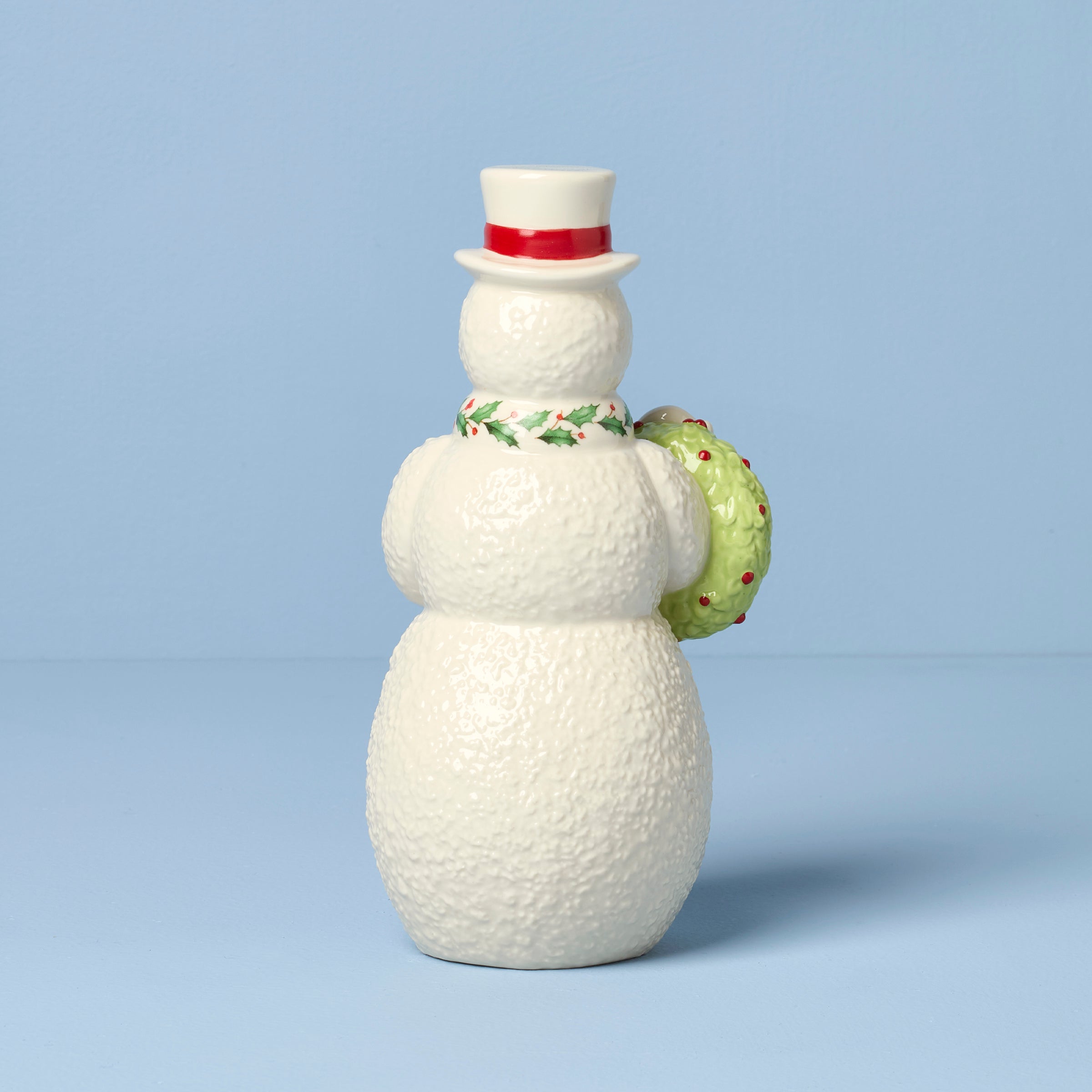 2025 Snowman With Wreath Figurine