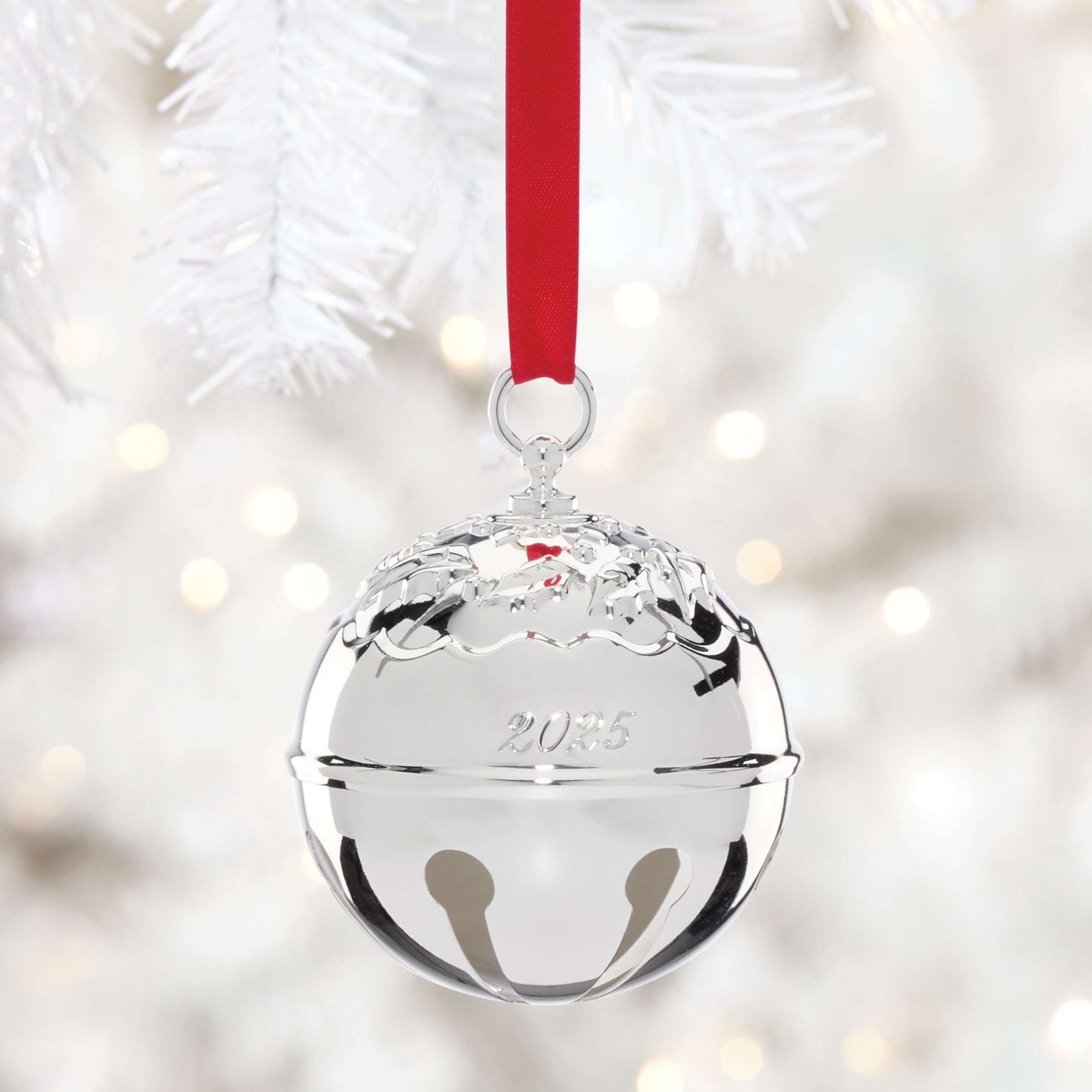 2025 Holly Bell Silverplate Ornament