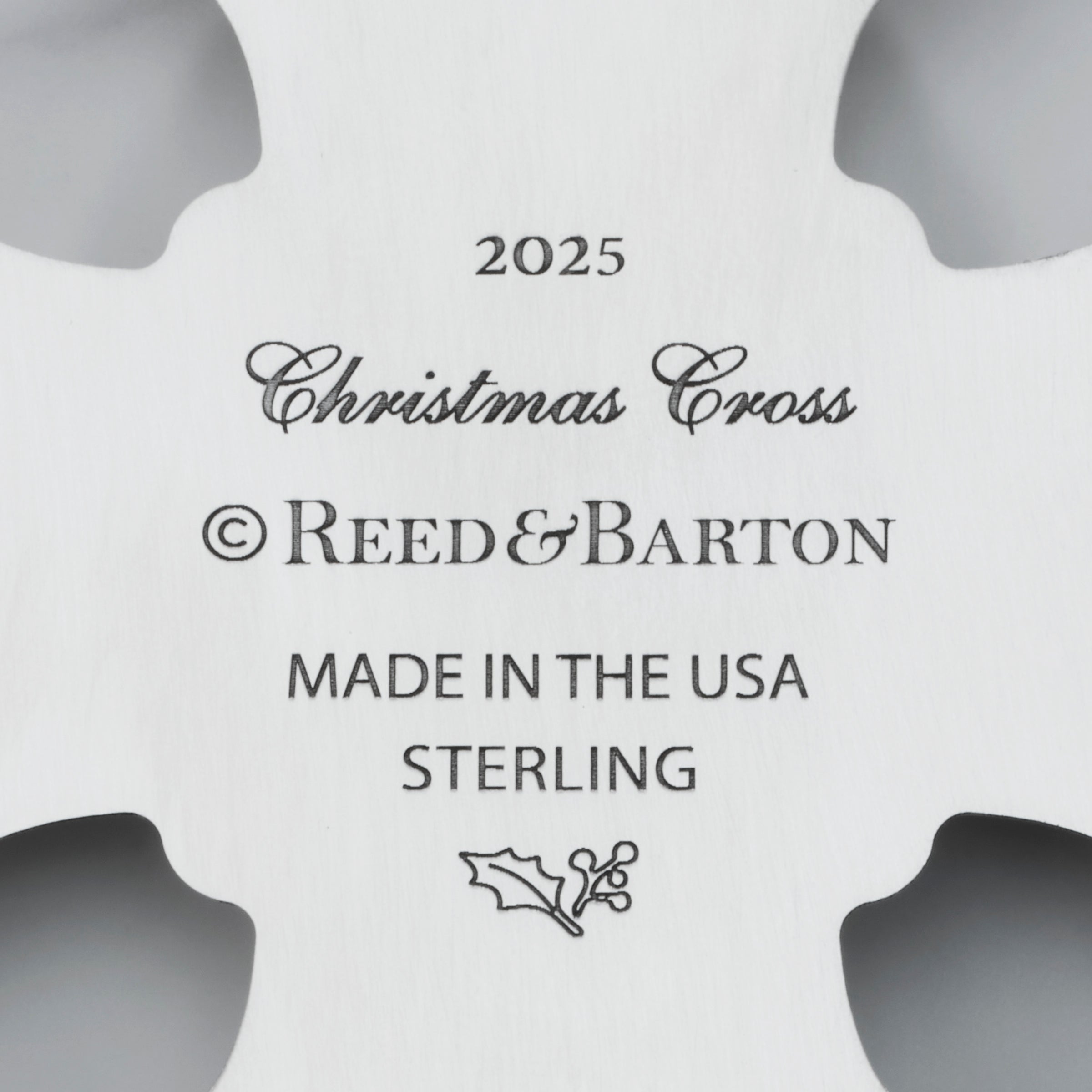 2025 Annual Christmas Cross Sterling Ornament