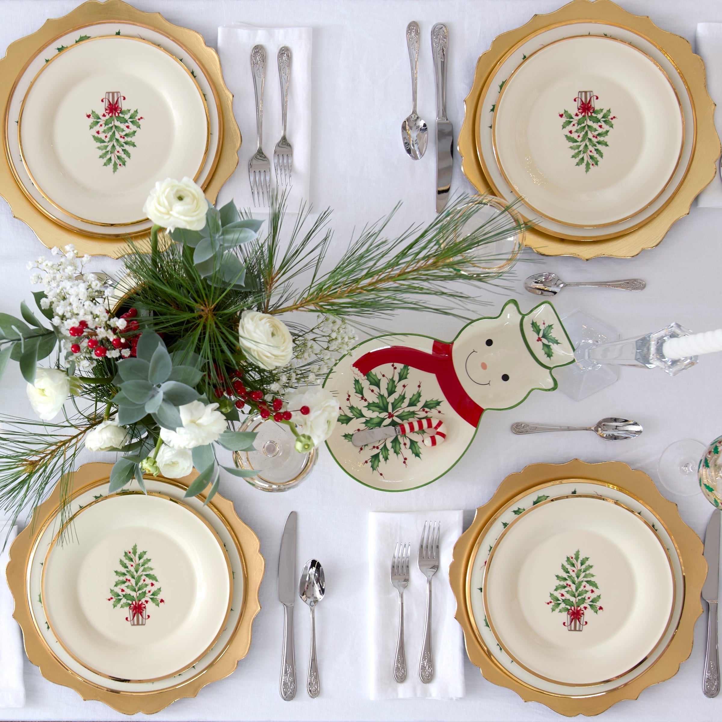 Holiday Tray With Spreader