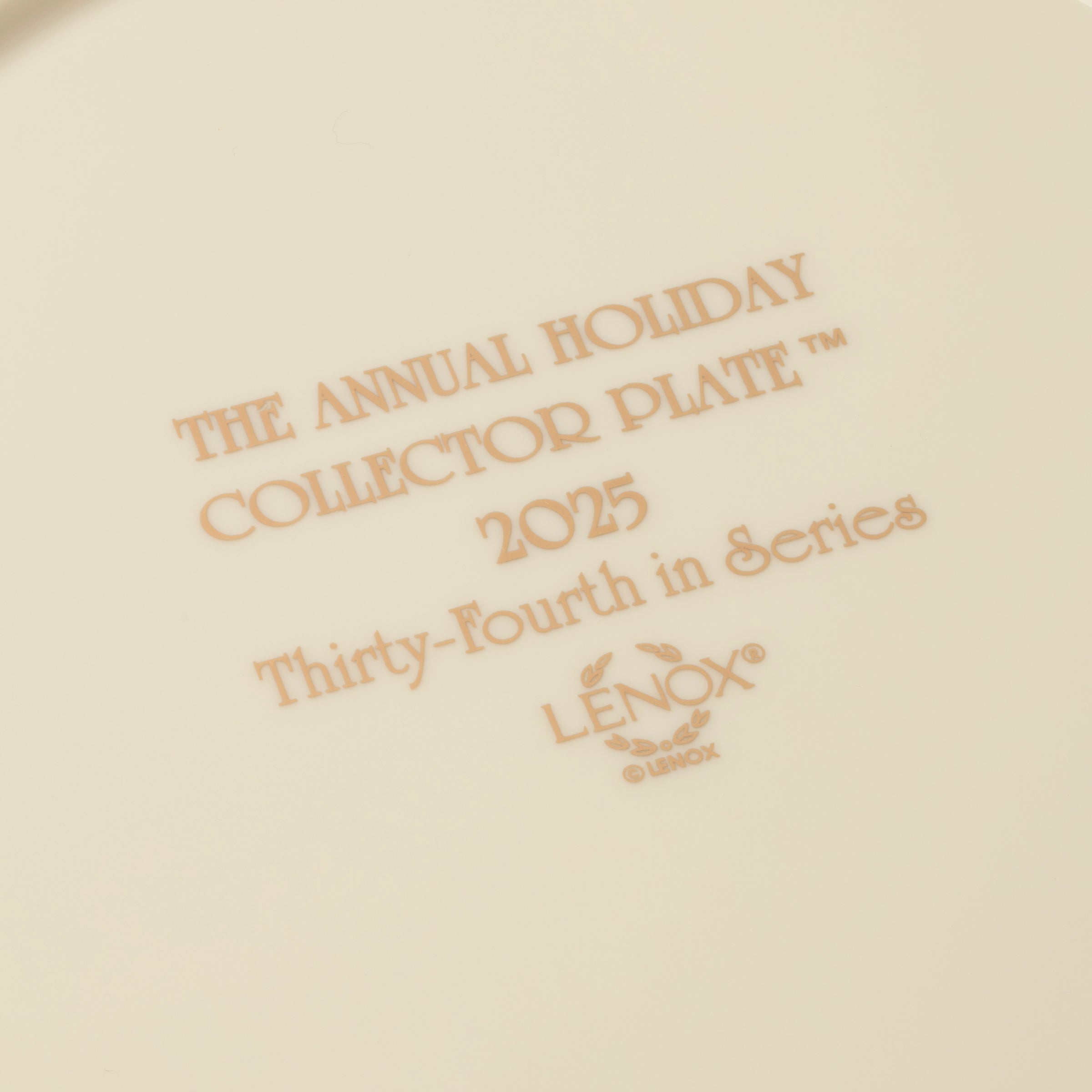 2025 Annual Holiday Plate Night Snow