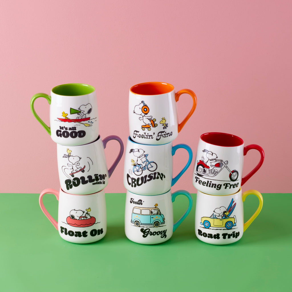 Peanuts Mugs - Set of 2 - Road Trip-Float On