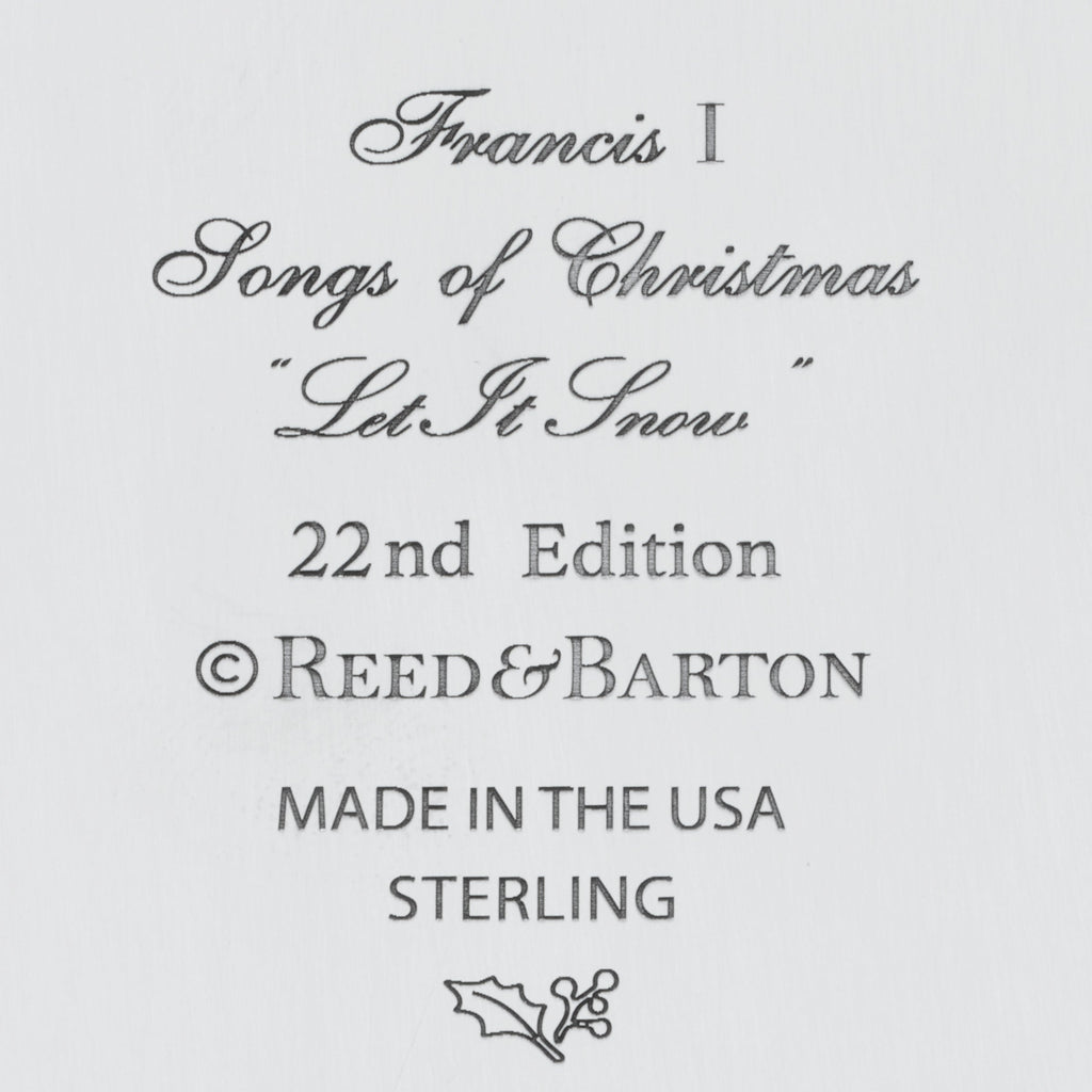 Songs Of Christmas Sterling Silver Ornament