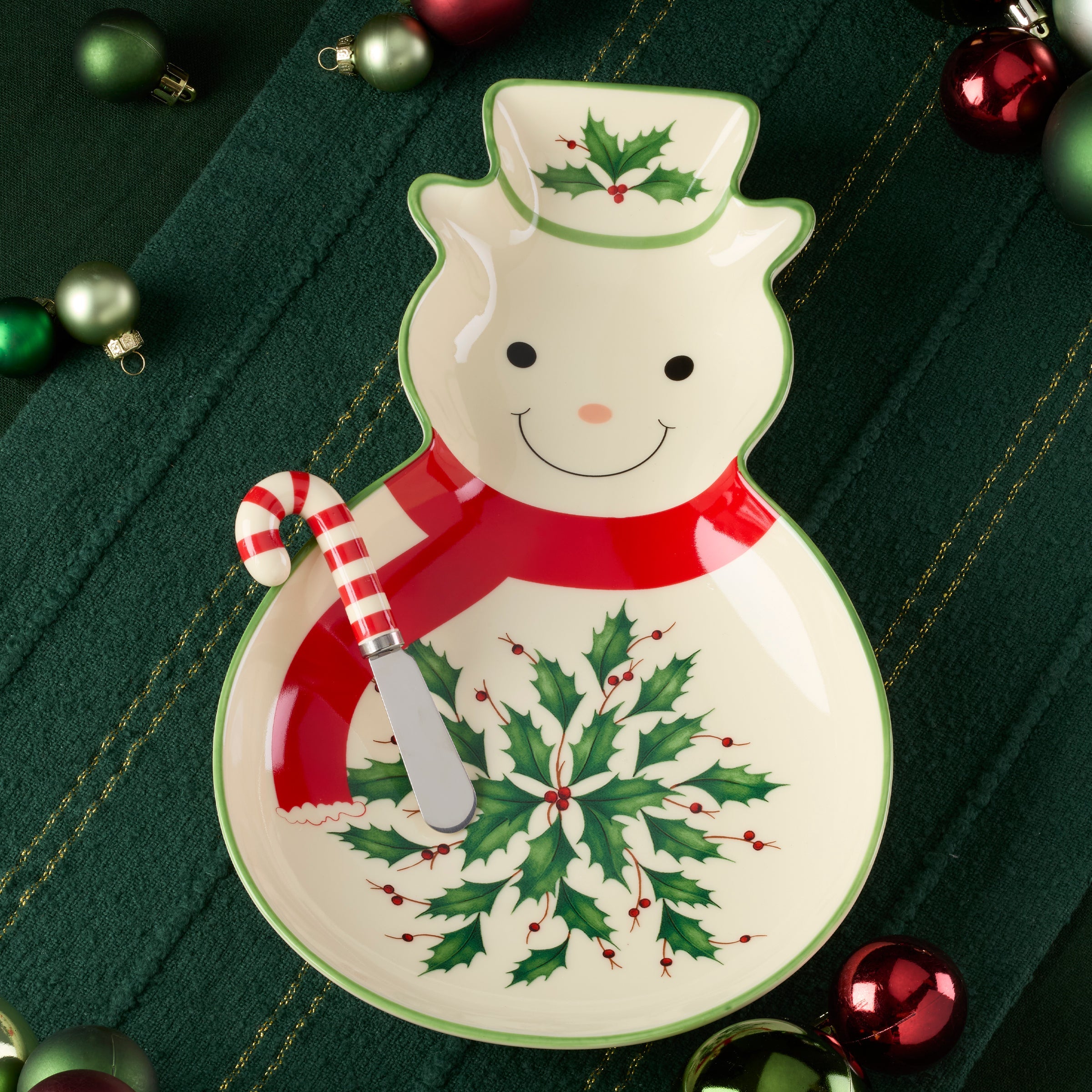 Holiday Tray With Spreader