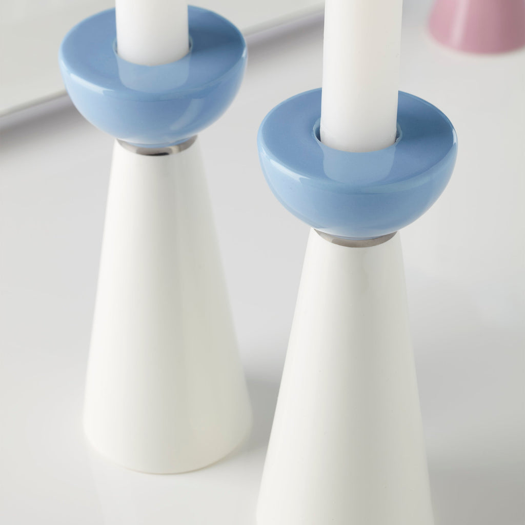 Oak Street Candlestick Holders - Set of 2