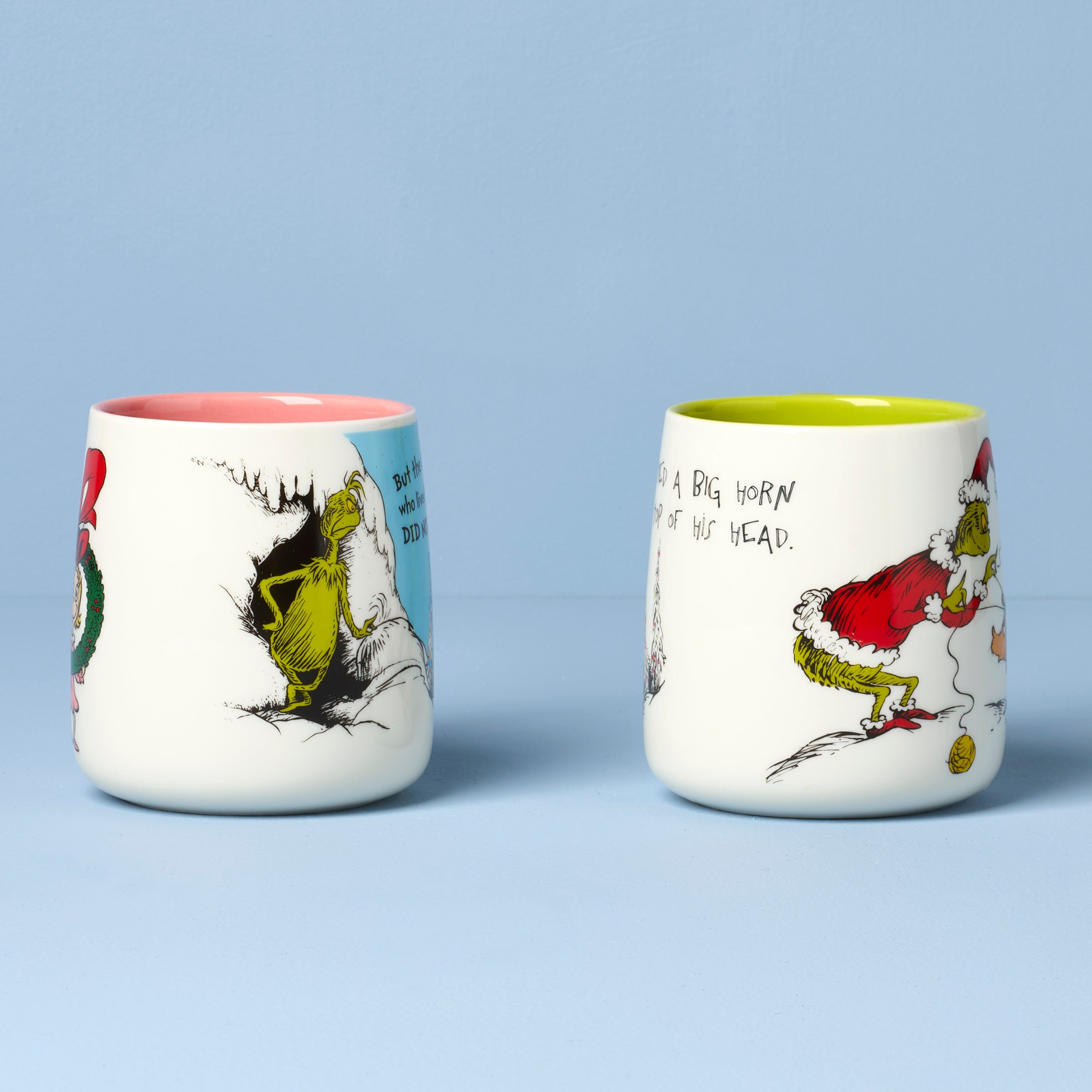Who-Ville Cindy-Max Mugs - Set of 2