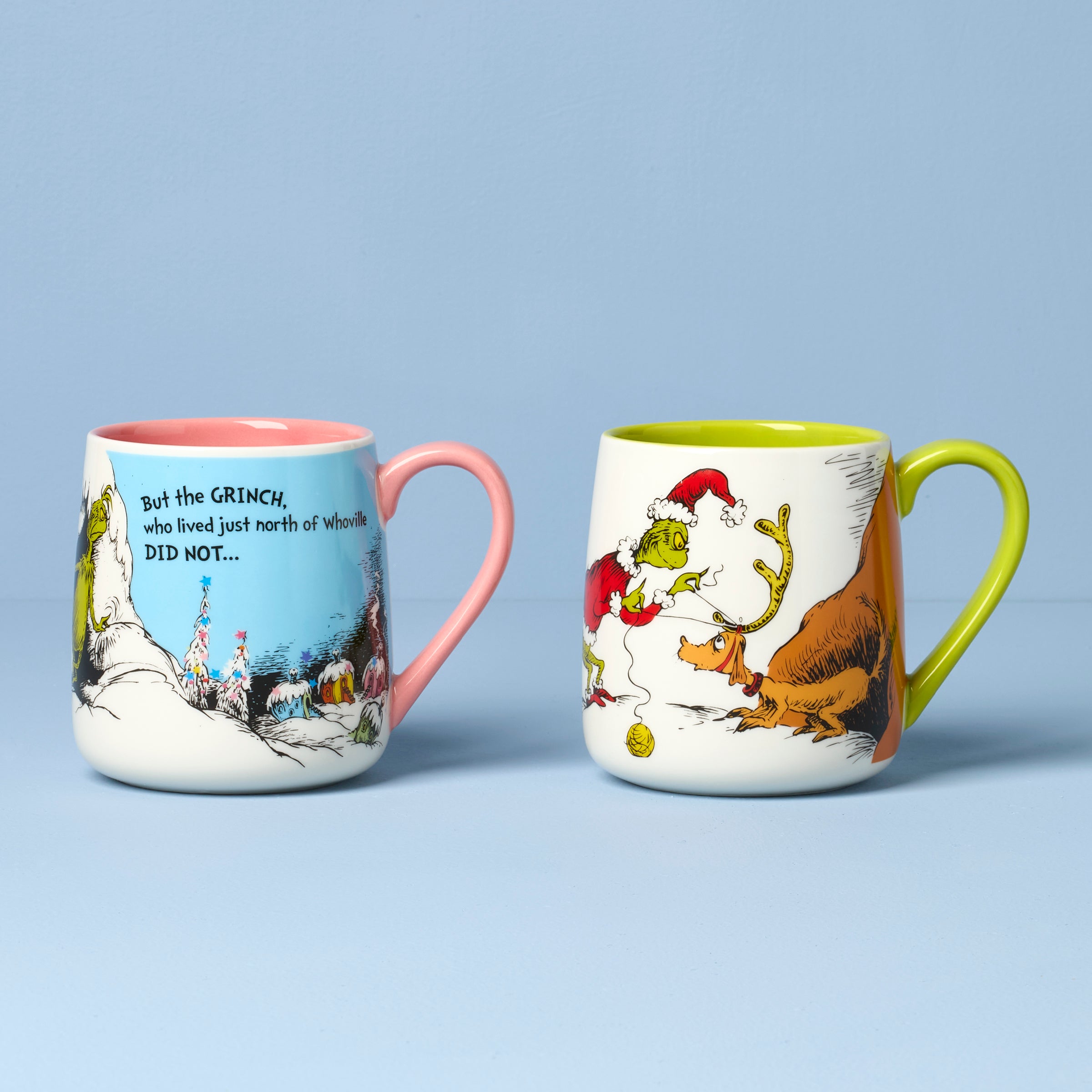 Who-Ville Cindy-Max Mugs - Set of 2