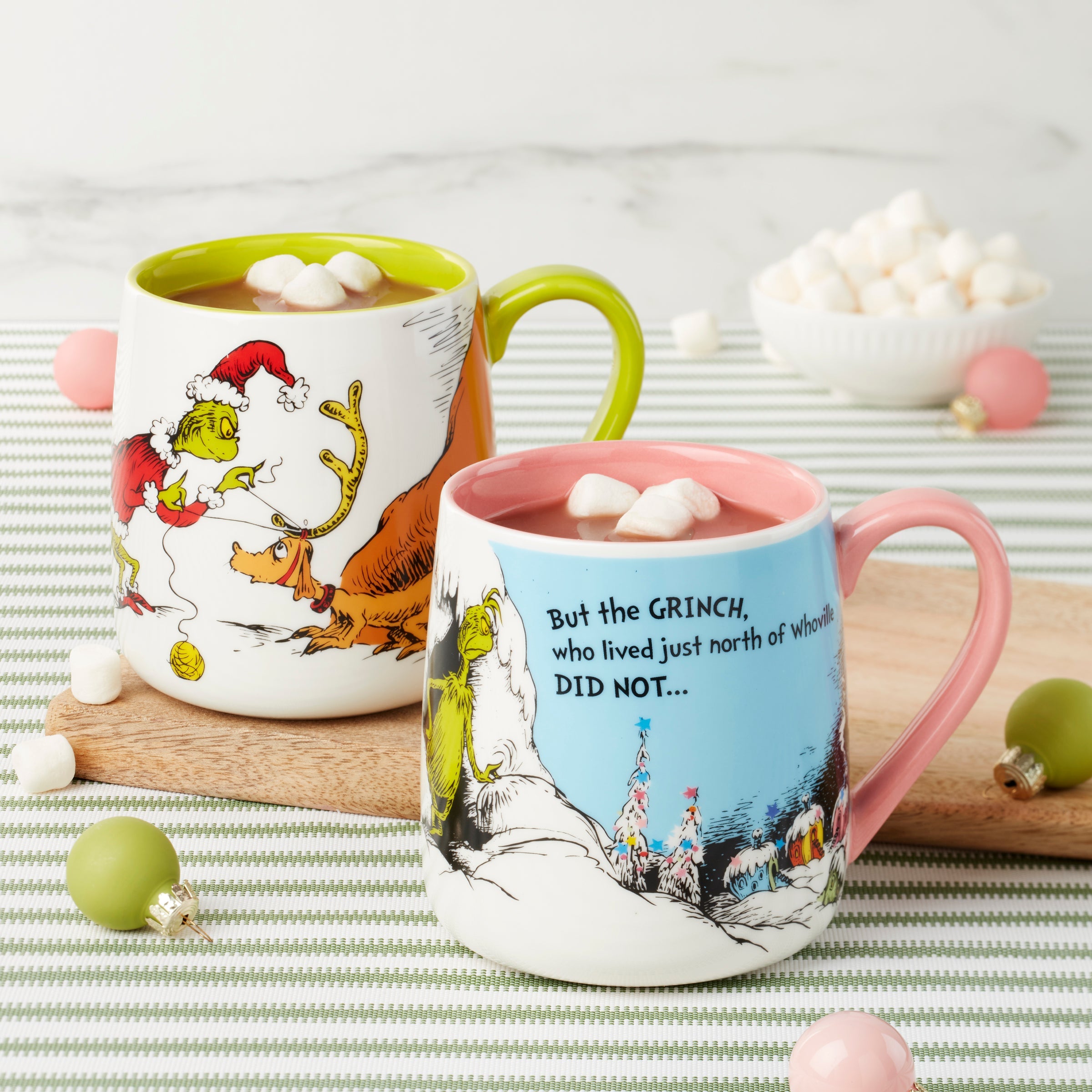 Who-Ville Cindy-Max Mugs - Set of 2
