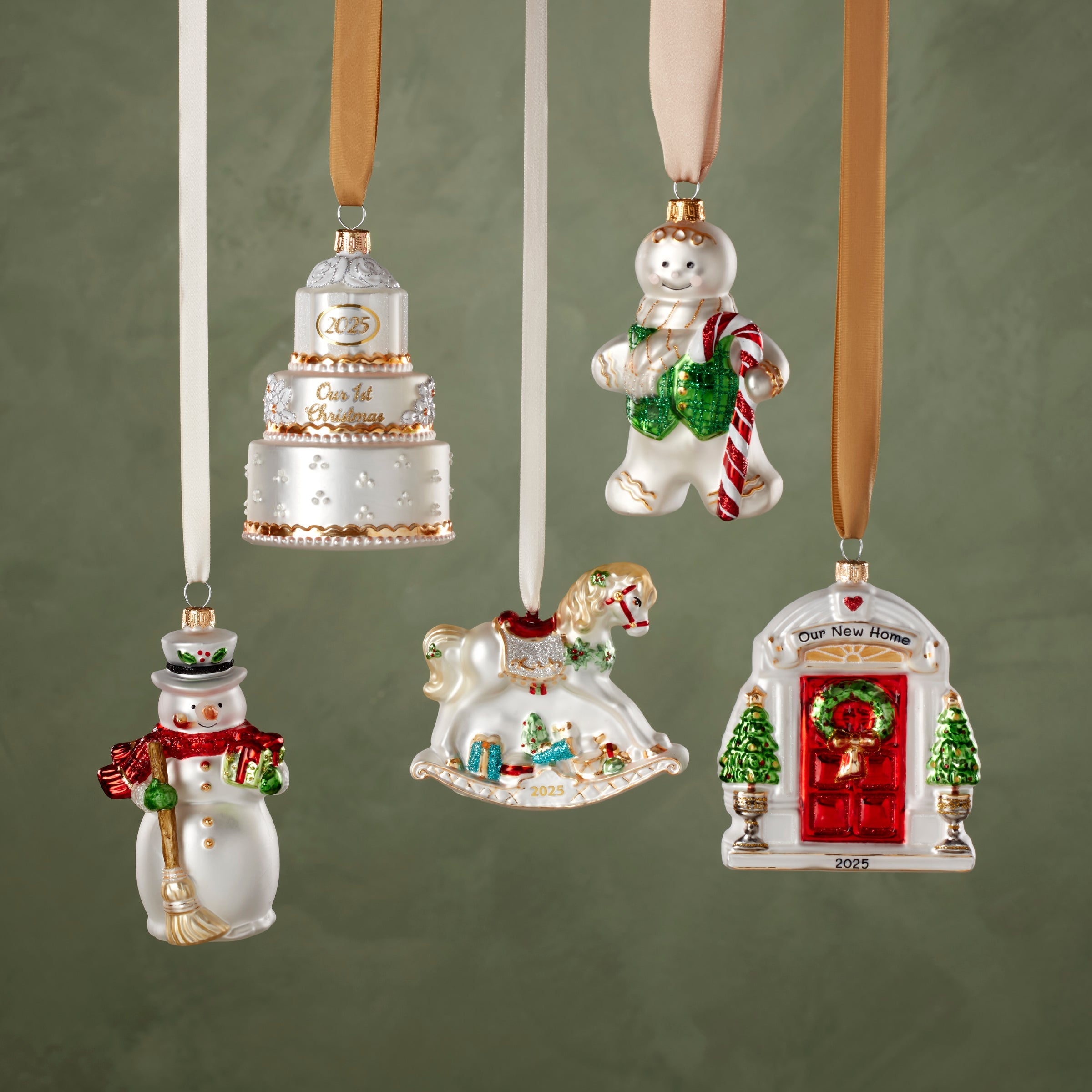2025 Blown Glass Snowman Ornament