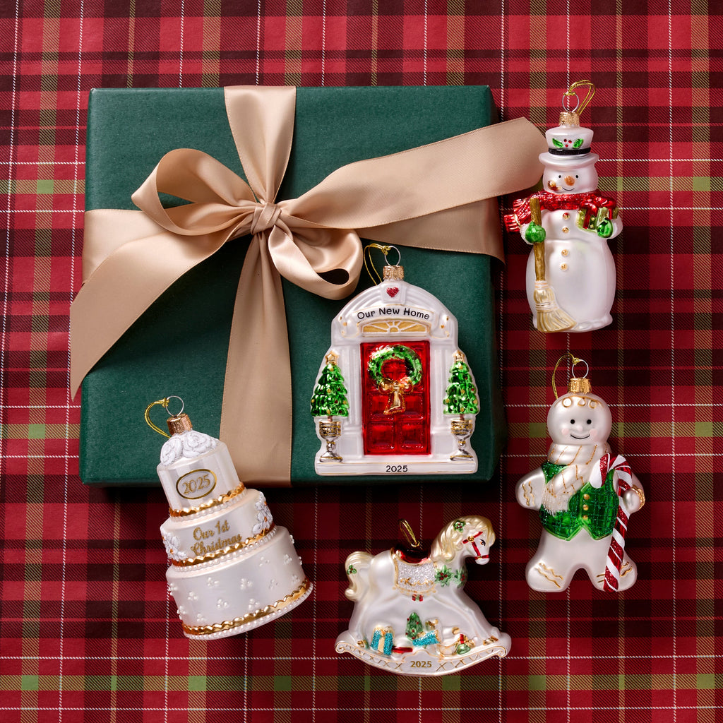 2025 Blown Glass Snowman Ornament