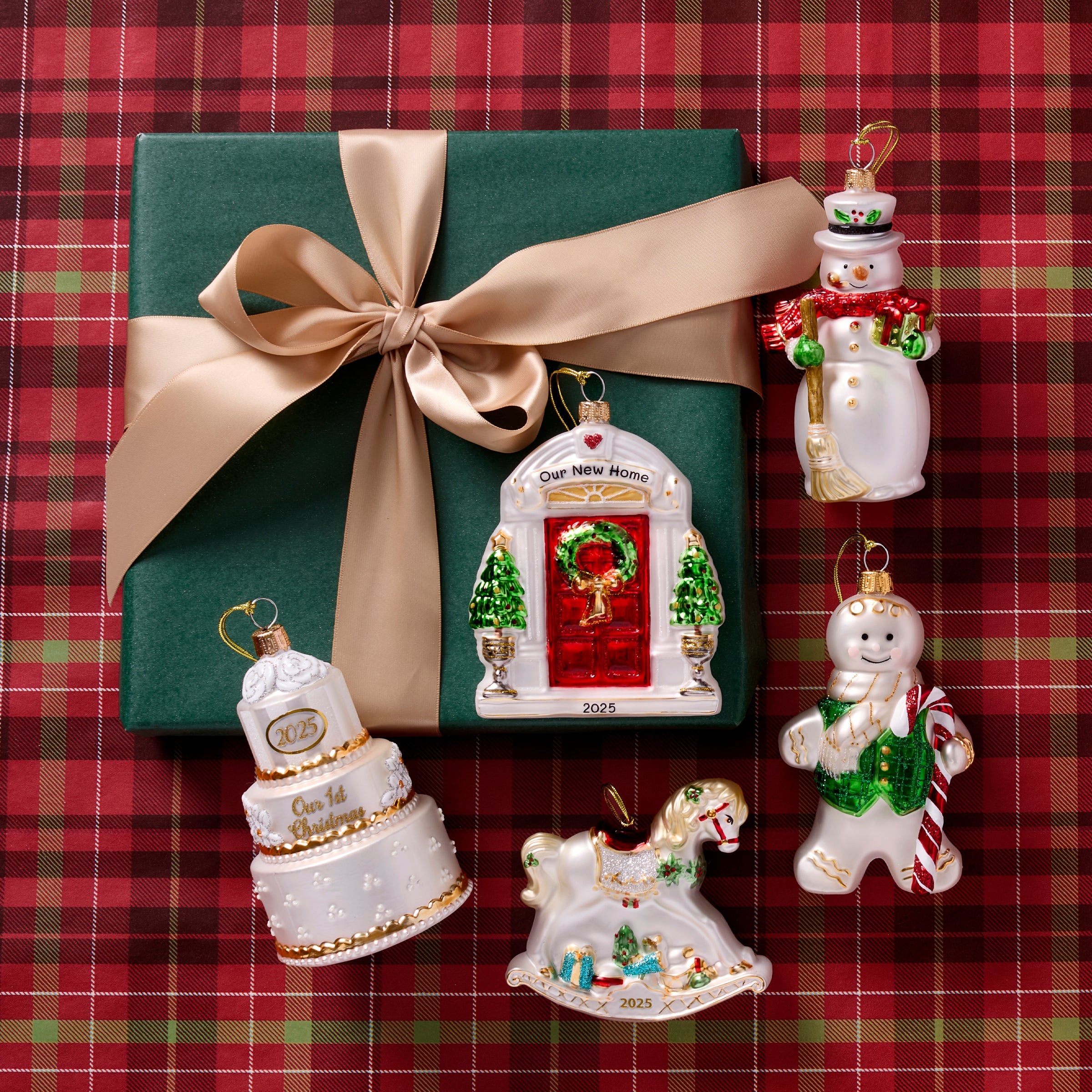 2025 Blown Glass Snowman Ornament