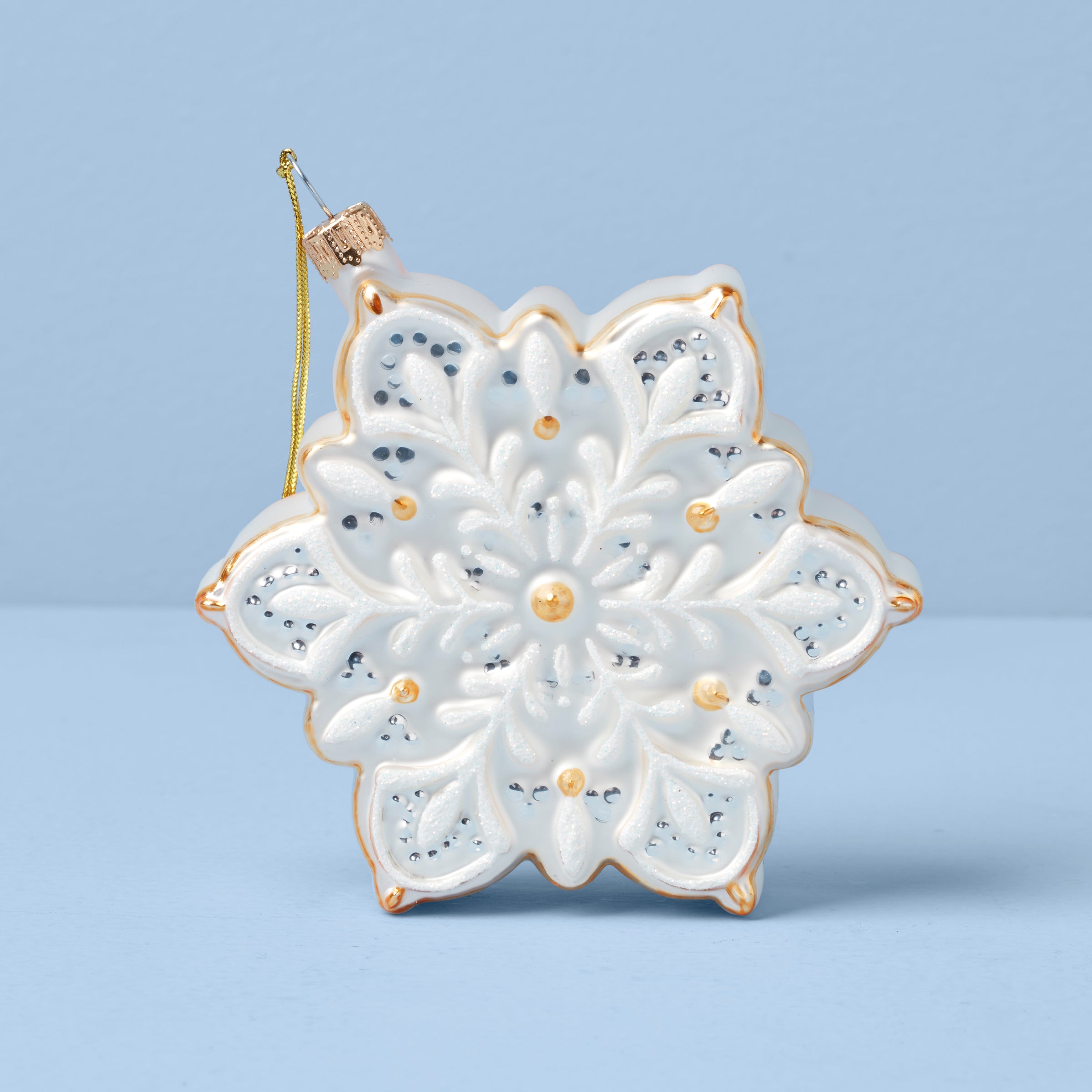 2025 Blown Glass Snowflake Ornament