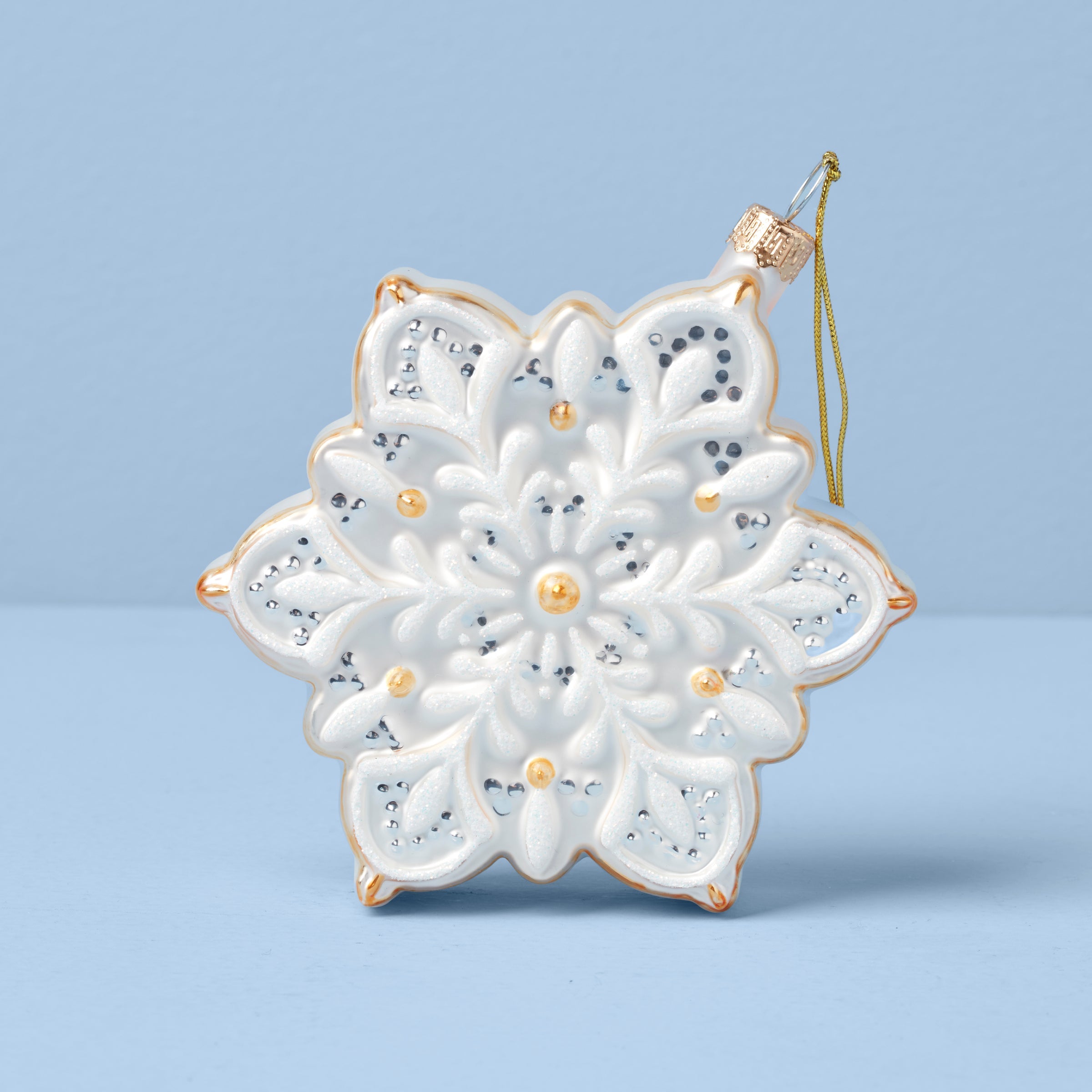 2025 Blown Glass Snowflake Ornament